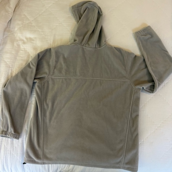 Columbia Full Zip Fleece Hoodie Men’s XXL Beige Tan Jacket Outdoor Hiking Casual - Picture 5 of 10